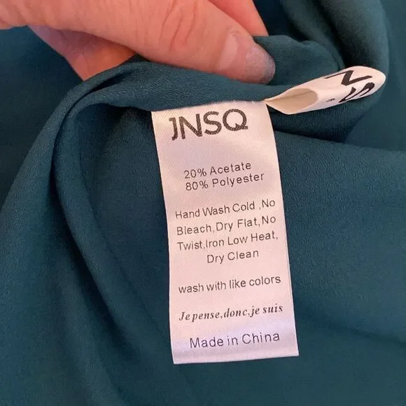 JNSQ Green Bustier Midi Dress with Thigh Split Size 6 - Picture 10 of 14